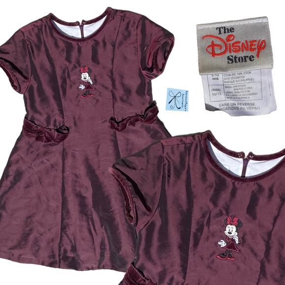 The Disney Store Minnie Mouse Elegant Gown Dress Kids Sz 10/12 - Picture 1 of 9